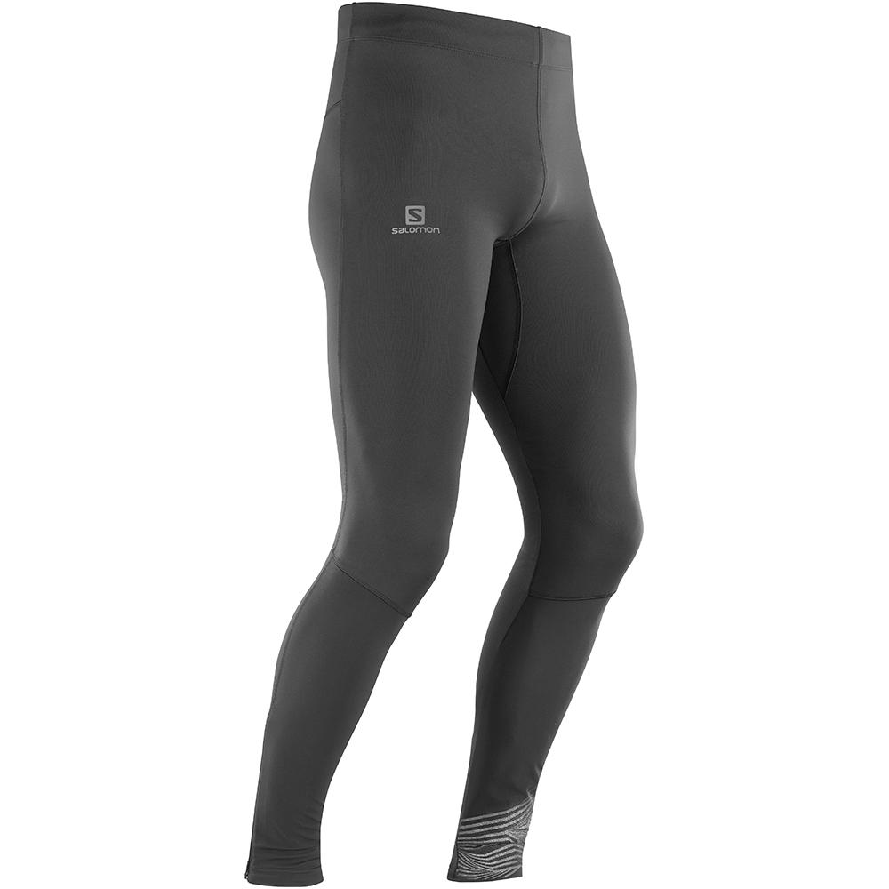 SALOMON AGILE LONG M Philippines - Men's Tights - Black | 216479-YLE